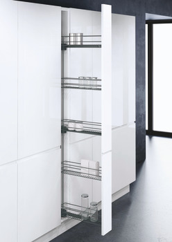 Pull Out Larder Unit, with Storage Baskets for Cabinet Width 150 mm, Vauth-Sagel VS TAL WIRO