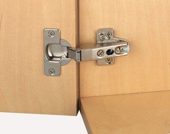 Concealed Cup Hinge, 110° Nexis, Sprung, Full Overlay Mounting, Click on Arm, Grass
