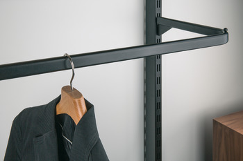 Clothes Hanger Rail, Inclined, Length 400 mm, Shoptec Shopfitting System