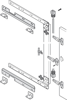 Synchronised Control, for Pivot Sliding Cabinet Doors, Accuride 1316