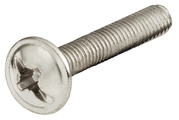 Connecting Screw, with Combi Slot for PZ2 Cross Slot or Flat-Bladed Screwdrivers, M4 Thread