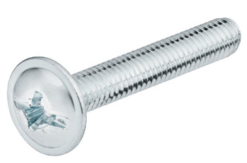 Connecting Screw, with Combi Slot for PZ2 Cross Slot or Flat-Bladed Screwdrivers, M4 Thread