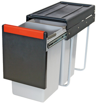 Pull Out Waste Bin, 2x 15 Litres, Cube 30