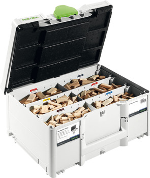 Domino Biscuit Assortment in Systainer, 1060 Pieces, Festool