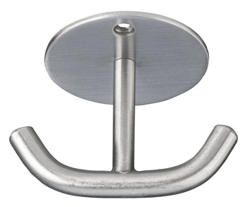 Coat Hook, Stainless steel, with 2 hooks, ceiling mounting
