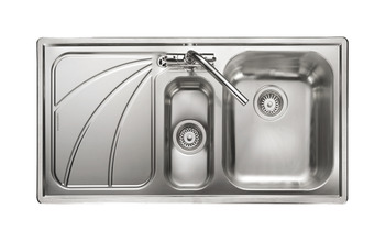Sink, 1.5 Bowl and Drainer, Rangemaster Chicago CG9852