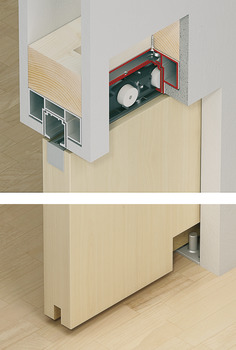 Track set, For wall pocket mounting