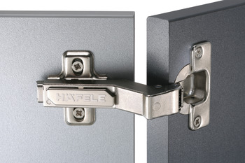 Concealed Cup Hinge, 110°, for 45° Angle Applications, Full Overlay Mounting, Häfele
