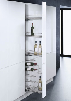 Pull Out Unit, with Baskets and Wine Rack for 150 mm Cabinet, VS WIRO