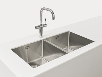 Sink, Stainless Steel 2.0 Bowl Undermount, Häfele Lido