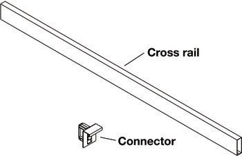 Cross Rails and Connectors, for Vionaro Drawer Systems