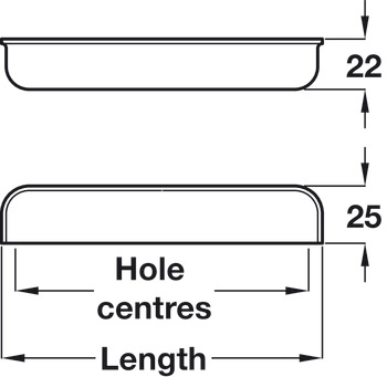 Zinc Alloy, FIxing Centres 64-128 mm
