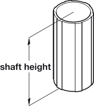 Plinth Foot Shaft Section, for 100 to 150 mm Plinth Heights