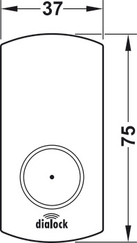 Number Plate, Self-Adhesive, for LockerLock Dialock set