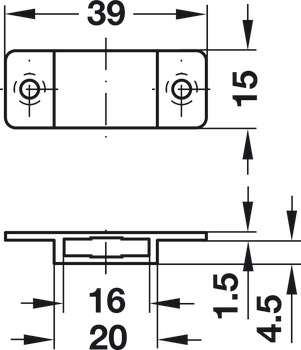 Bar guide, for central locking rotary cylinder, closed type