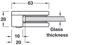 Glass Holder, Suitable for Wall Installation