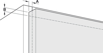 Door opening mechanism, Swingfront 20 FB, for wooden or narrow aluminium frame doors