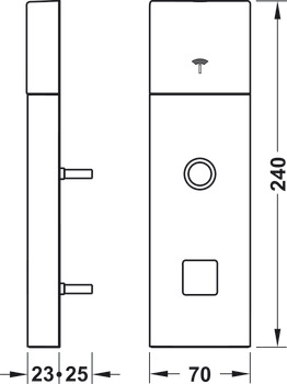 Door Terminal Set, for Hotel Guest Room Doors, DT 700, Dialock