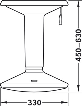Multi-purpose stool, Height adjustment