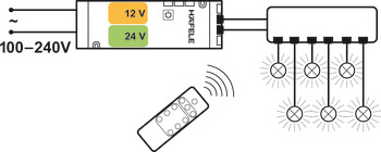 LED Remote Receiver, 12 V, Premium, 6-Channel, Radio Receiver