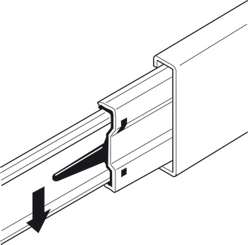 Soft Close Ball bearing runners, single extension, load-bearing capacity up to 40 kg, steel, side mounting