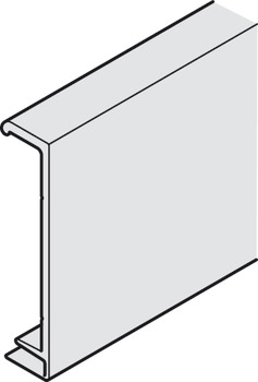 Clip panel, For fixing profile, for transom facing