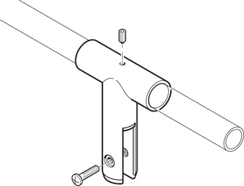 Hanger, 316 L Cubicle Fittings for 13 mm Board Partitions, PBA