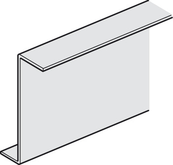 Angled supporting fascia profile, for Folding Interior Doors, Slido Fold 100-T