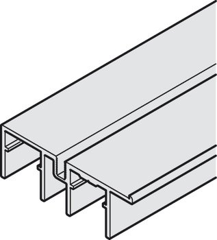 Bottom Guide Track, Double, for Sliding Cabinet Doors, Slido F-Line31 40/60A