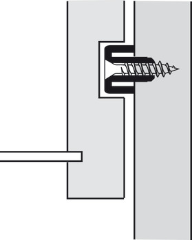 Guide Rail, for 17 mm Grooved Drawers, Plastic