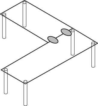 Table Top Connecting Fitting, Modular