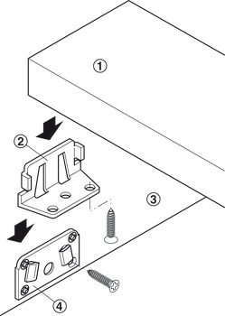 HS Bed connector, for beds with central tie bar