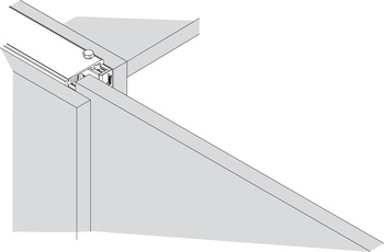 Connecting Bracket, for Wood, for Pivot Sliding Cabinet Doors, Hawa-Concepta