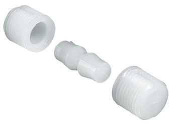 Dowel Connector, Plug-In, Natural-Coloured Nylon