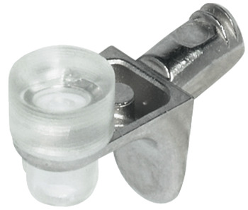 Shelf Support, Plug in, for Ø 5 mm Hole with Twin Grooves