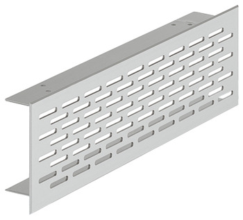 Ventilation Grille, for Recess Mounting, Height 70 mm, Recessed Height 58 mm, Flange Depth 28 mm