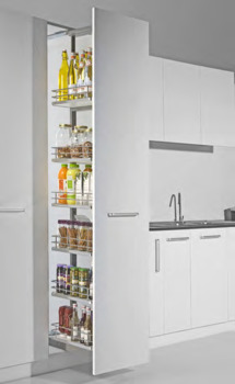 Pull Out Larder Unit, Centre Mounting, Soft-Closing