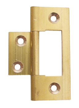 Flush Hinge, Light Duty, for Inset Doors, Length 64 mm, Solid Brass