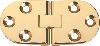 Counter Flap Hinge, Brass, 75 x 34 mm