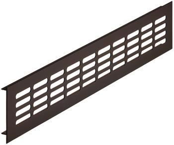Ventilation Grille, for Recess Mounting, Height 100 mm, Recessed Height 86 mm, Flange Depth 15 mm