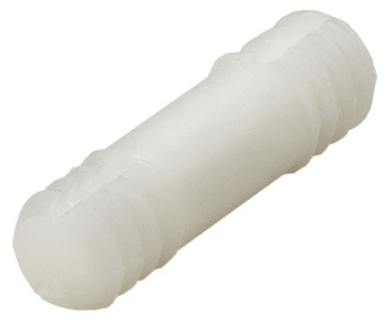 Dowel Connector, White Plastic, Exact