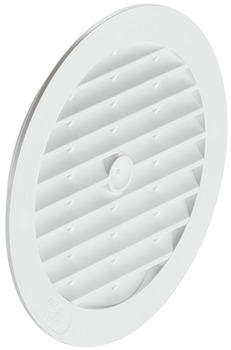 Ventilation Grille, for Recess Mounting, with Flanged Rim, Ø 123 mm, Plastic