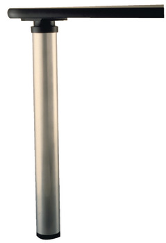 Table Leg, Adjustable, 710-975 mm High, Ø 80 mm, Chrome