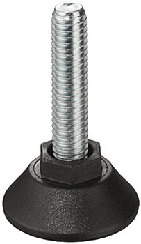 Adjusting Screw, M10 Thread with Fixed Foot