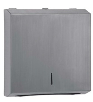 Paper Towel Dispenser, for Wall Mounting, Grade 304 Stainless Steel