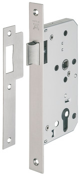 Latch, Mortice, for Flush Doors, Stainless Steel, Startec