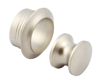 Push Lock Knob and Rosette, for 16 mm Door Thickness