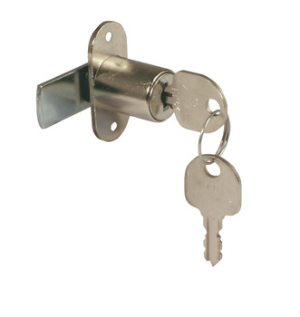 Cylinder Cam Lock, without Key Trap, Ø 18 mm Cylinder