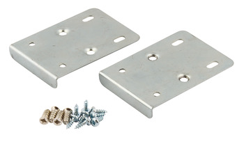 Cabinet Repair Plates, for Mounting Hinge Plates with Pre-Mounted Euro Screws