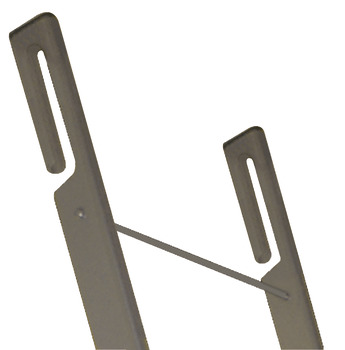 Hook-in ladder, Aluminium, steps: Laminated veneer wood, beech